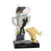 Fishing cup acrylic award with figure C