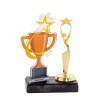 Star cup acrylic award with figure C