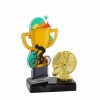 Cycling cup acrylic award with figure C