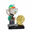 Cycling cup acrylic award with figure C