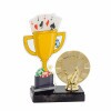 Poker cup acrylic award with figure C