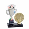 Poker cup acrylic award with figure C
