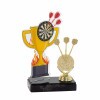 Darts cup acrylic award with figure C