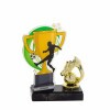 Football cup acrylic award with figure