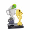 Motorsports cup acrylic award with figure C