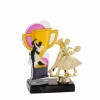 Ballroom dancing cup acrylic award with figure C
