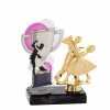 Ballroom dancing cup acrylic award with figure C