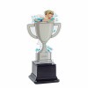 Swimmer boy kids acrylic trophy C