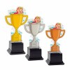 Swimmer girl kids acrylic trophy C