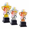 Dancing couple kids acrylic trophy C