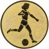 Football (Women) medal insert gold 25 mm