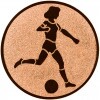 Football (Women) medal insert gold 25 mm