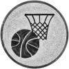 Basketball medal insert gold 25 mm