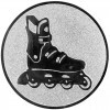 Roller skates medal insert bronze 25 mm
