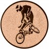 Cycling (BMX) medal insert gold 25 mm
