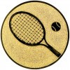 Tennis medal insert gold 50 mm