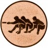 Tug of war medal insert bronze 25 mm