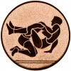 Wrestling medal insert gold 50 mm