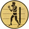 Boxing medal insert gold 50 mm
