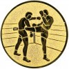 Kickboxing medal insert gold 50 mm