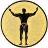 Fitness medal insert bronze 25 mm