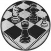 Chess medal insert bronze 25 mm