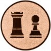 Chess medal insert bronze 50 mm