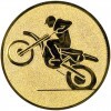 Motocross medal insert gold 25 mm