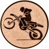 Motocross medal insert gold 25 mm
