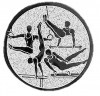 Gymnastics medal insert bronze 25 mm