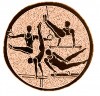 Gymnastics medal insert bronze 25 mm