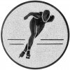 Speed ​​skates medal insert silver 25 mm