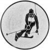 Alpine skiing medal insert gold 25 mm