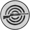 Shooting (rifle) medal insert silver 50 mm
