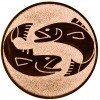 Fishing (fish) medal insert bronze 50 mm