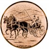 Rider (driving) medal insert bronze 50 mm