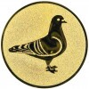 Dove medal insert bronze 50 mm