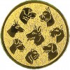 Dog medal insert silver 50 mm