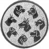 Dog medal insert silver 50 mm