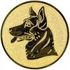 Dog medal insert gold 50 mm