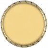 Neutral ornate medal insert gold 50 mm