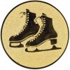 Figure skates medal insert bronze 25 mm