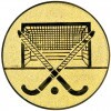 Field hockey, goal medal insert gold 25 mm