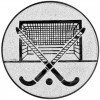 Field hockey, goal medal insert gold 25 mm