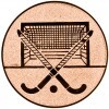 Field hockey, goal medal insert gold 25 mm