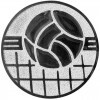 Volleyball medal insert gold 25 mm
