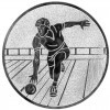 Bowling (men) medal insert gold 25 mm