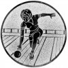 Bowling (Women's) medal insert gold 25 mm
