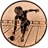 Bowling (Women's) medal insert gold 25 mm