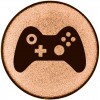 E-sports medal insert gold 25 mm